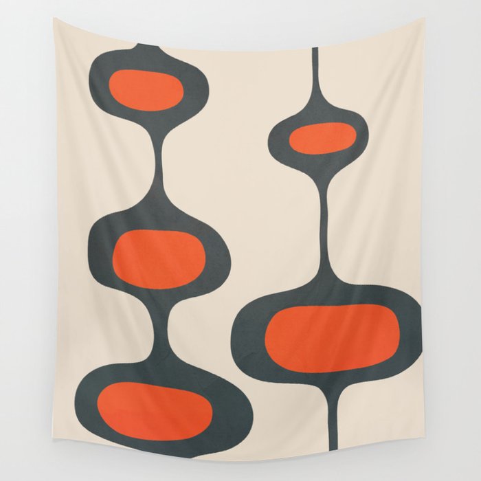 Mid-Century Modern Abstract Art 28 Wall Tapestry Gallery Image 4
