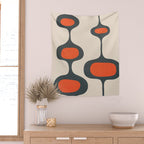 Mid-Century Modern Abstract Art 28 Wall Tapestry Gallery Image 2