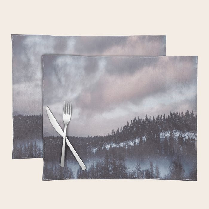 Purple Winter Placemat Gallery Image 1