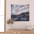 Purple Winter Wall Tapestry Gallery Image 2