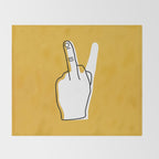 Two Moods Only Throw Blanket Gallery Image 2