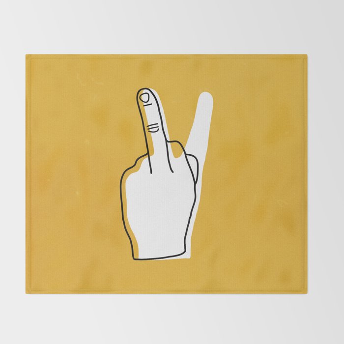Two Moods Only Throw Blanket Gallery Image 2