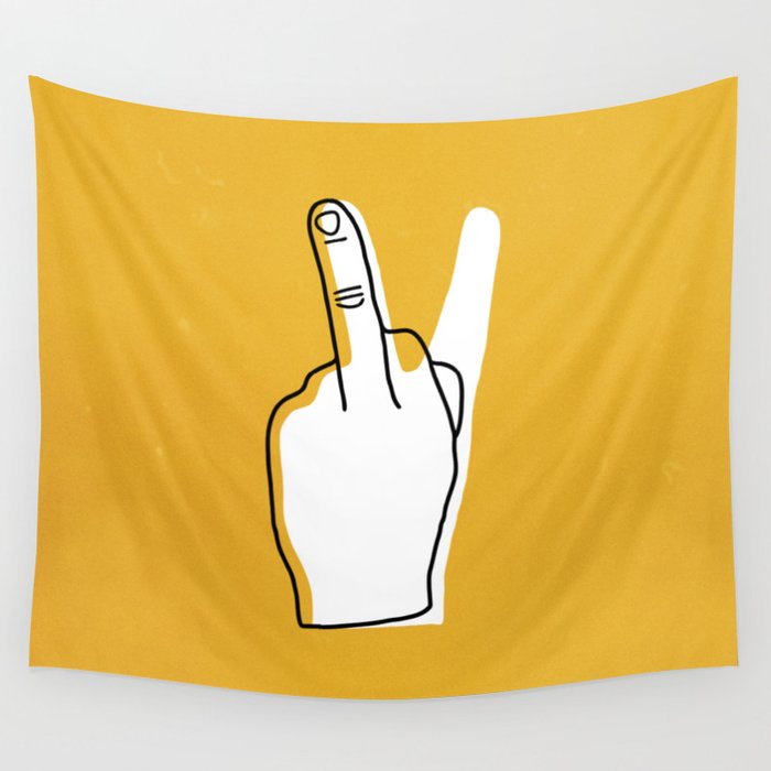 Two Moods Only Wall Tapestry Gallery Image 4