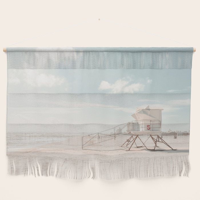 Lifeguard Tower California Beach Wall Hanging Gallery Image 1