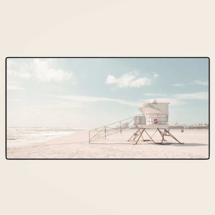 Lifeguard Tower California Beach Desk Mat Gallery Image 3
