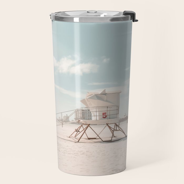 Lifeguard Tower California Beach Travel Mug Gallery Image 2