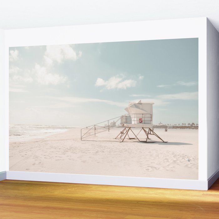 Lifeguard Tower California Beach Wall Mural Gallery Image 2