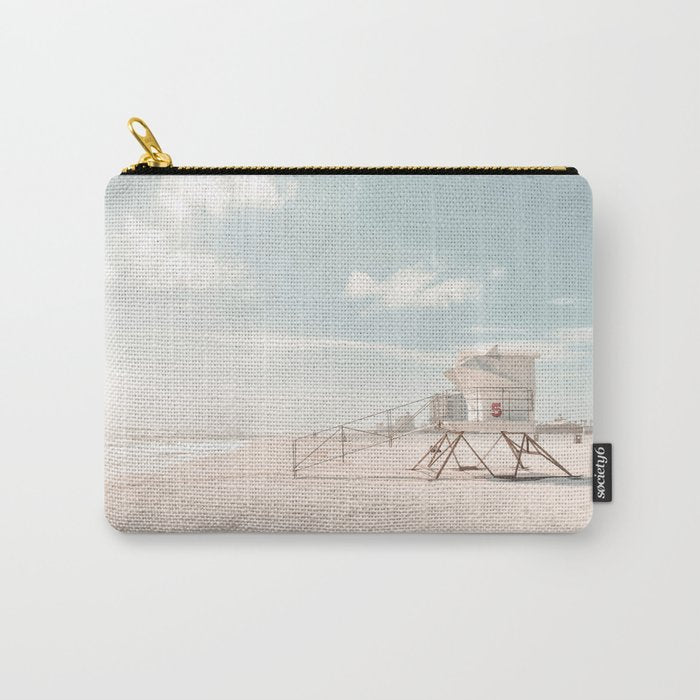 Lifeguard Tower California Beach Carry All Pouch Gallery Image 1