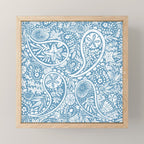 Oceanic Paisley Charm Mini Art Print Gallery Image 1