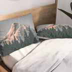 First Light on Mount Hood Pillow Sham Gallery Image 2