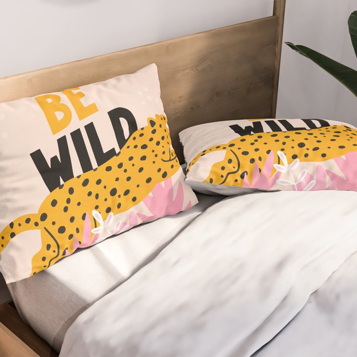 Be Wild: The Peach Edition Pillow Sham Gallery Image 2