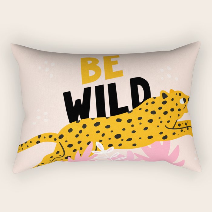 Be Wild: The Peach Edition Rectangular Pillow Gallery Image 1