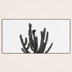 Black and White Cactus Desk Mat Gallery Image 3