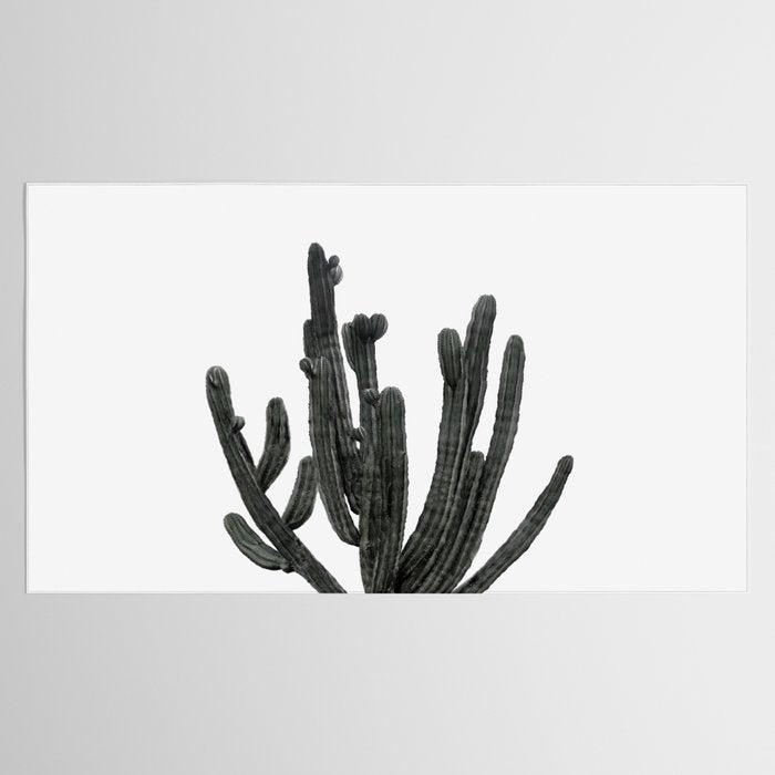 Black and White Cactus Tablecloth Gallery Image 2