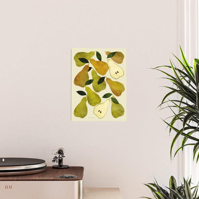 mediterranean pears watercolor Poster Gallery Image 2
