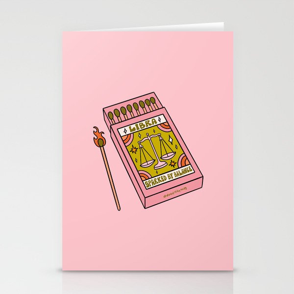 Libra Matchbox Stationery Card Gallery Image 2