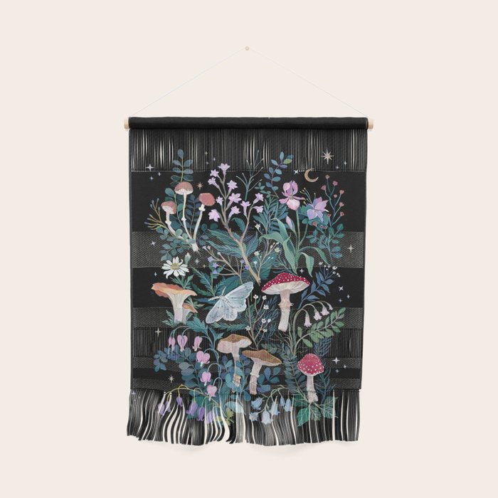 Night Mushrooms Wall Hanging
