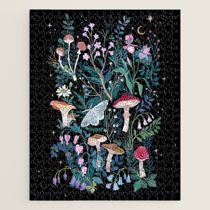 Night Mushrooms Jigsaw Puzzle Gallery Image 1