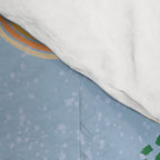 Abstract Fields in Blue-Grey & Green Comforter Gallery Image 4
