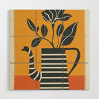 Teapot Garden 4 Wood Wall Art Gallery Image 1