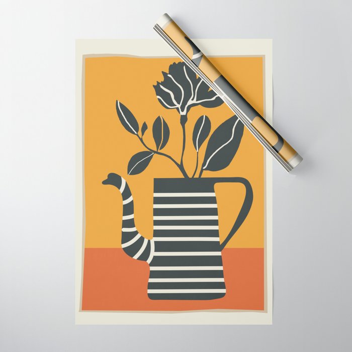 Teapot Garden 4 Wrapping Paper Gallery Image 1