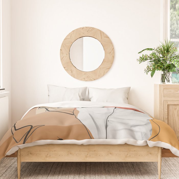 Minimalist Girl2 Duvet Cover Gallery Image 3