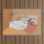 Minimalist Girl2 Outdoor Rug Gallery Image 1