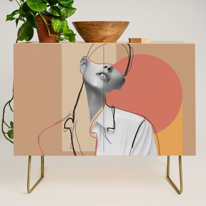 Minimalist Girl2 Credenza Gallery Image 1