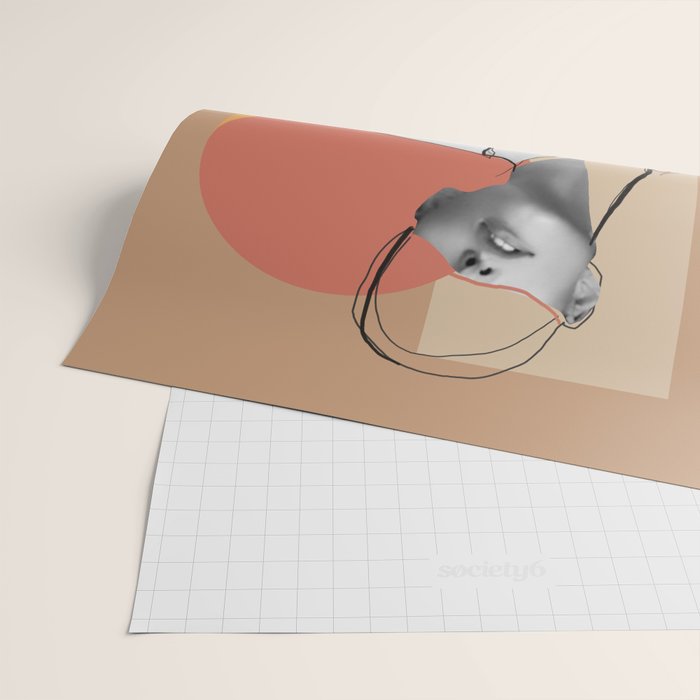 Minimalist Girl2 Wrapping Paper Gallery Image 2