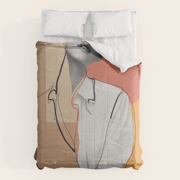 Minimalist Girl2 Comforter Gallery Image 6
