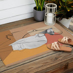 Minimalist Girl2 Outdoor Rug Gallery Image 2