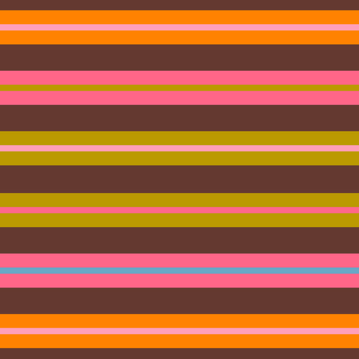 Eclectic Double Stripes Colorful Pattern with Brown Coffee Mug Gallery Image 2