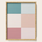 Color Block Line Pattern XIII Serving Tray Gallery Image 1