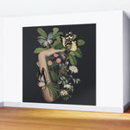 Minimal Collage/ Hand, Plants and Butterflies 5 Wall Mural Gallery Image 2