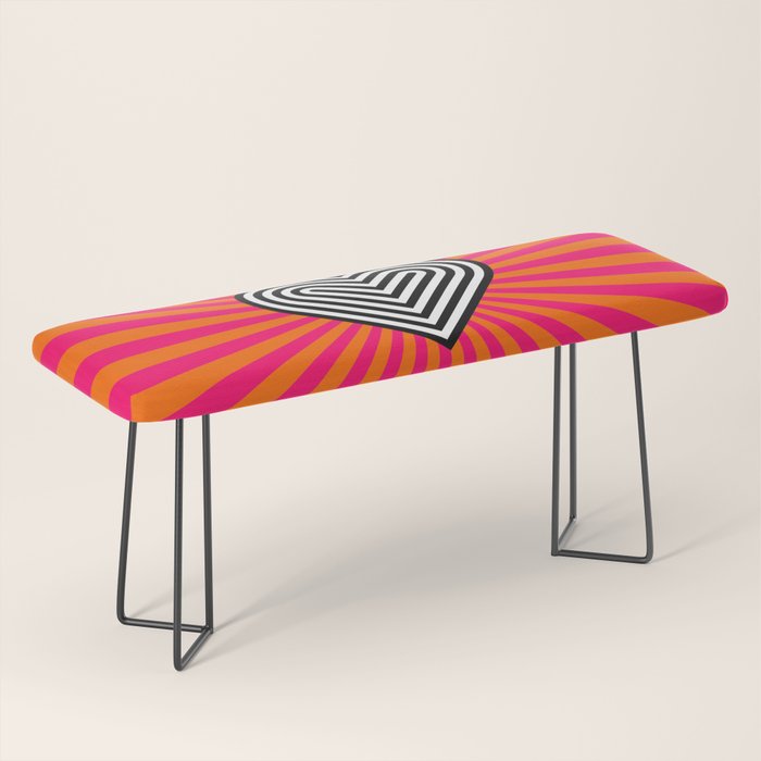 Pop art heart Bench Gallery Image 1