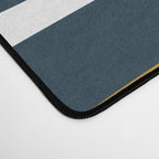 Palm Springs Mid-Century Modern Abstract Pattern in Light and Dark Mustard, Gray, and White on Navy Blue Desk Mat Gallery Image 4