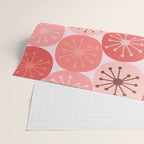 Atomic Dots Midcentury Modern Space Age Pattern in Blush Pink Tones Wrapping Paper Gallery Image 2