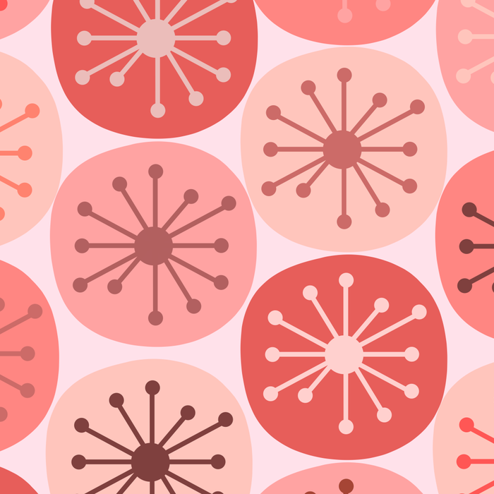 Atomic Dots Midcentury Modern Space Age Pattern in Blush Pink Tones Coffee Mug Gallery Image 2