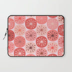 Atomic Dots Midcentury Modern Space Age Pattern in Blush Pink Tones Laptop Sleeve Gallery Image 1