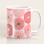 Atomic Dots Midcentury Modern Space Age Pattern in Blush Pink Tones Coffee Mug Gallery Image 1
