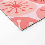 Atomic Dots Midcentury Modern Space Age Pattern in Blush Pink Tones Welcome Mat Gallery Image 2