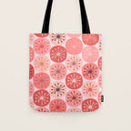 Atomic Dots Midcentury Modern Space Age Pattern in Blush Pink Tones Tote Bag Gallery Image 1