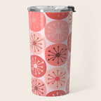 Atomic Dots Midcentury Modern Space Age Pattern in Blush Pink Tones Travel Mug Gallery Image 2