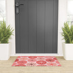 Atomic Dots Midcentury Modern Space Age Pattern in Blush Pink Tones Welcome Mat Gallery Image 3