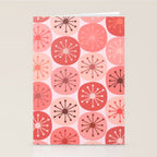 Atomic Dots Midcentury Modern Space Age Pattern in Blush Pink Tones Stationery Card Gallery Image 2
