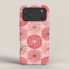 Atomic Dots Midcentury Modern Space Age Pattern in Blush Pink Tones iPhone Case Gallery Image 4