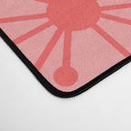 Atomic Dots Midcentury Modern Space Age Pattern in Blush Pink Tones Desk Mat Gallery Image 4