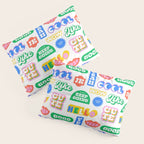Retro funny sticker quote label pattern Pillow Sham Gallery Image 3