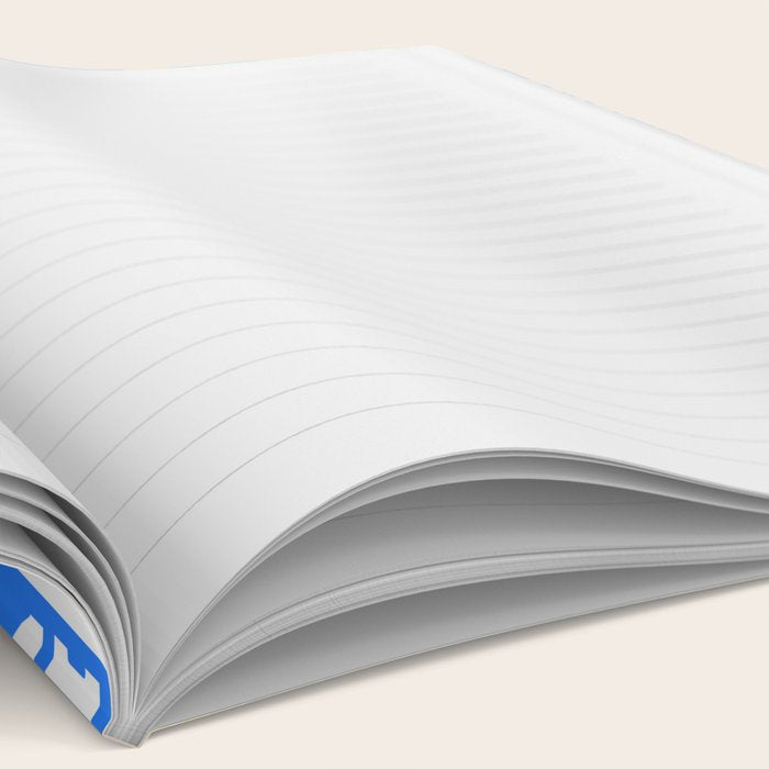 Retro funny sticker quote label pattern Notebook Gallery Image 2