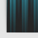 Tropical Dark Teal Inspired by 2020 Color Oceanside SW6496 Soft Vertical Blurred Line Pattern Poster Gallery Image 3